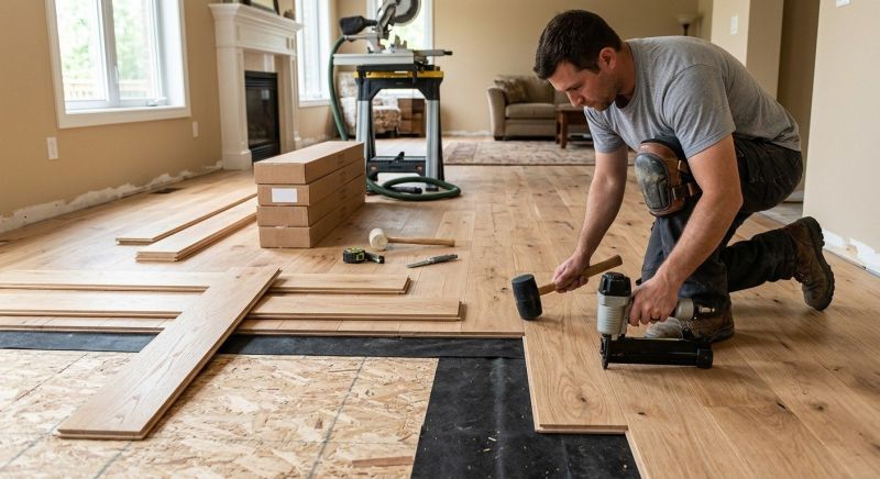 Oak Floor Installation in San Antonio, TX