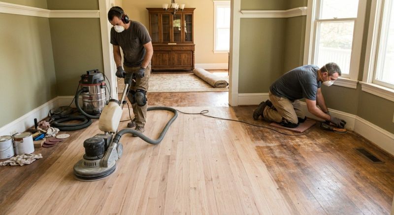 Walnut Floor Refinishing in Alpharetta, GA