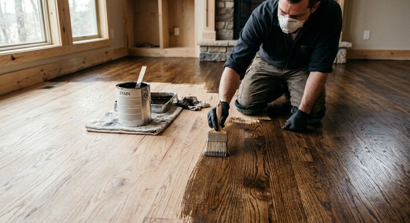 Wood Floor Staining in Kansas City, KS